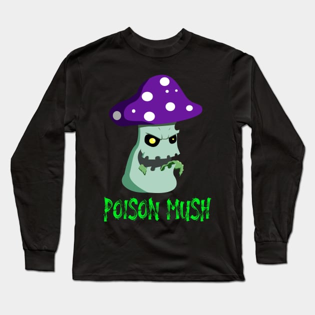 Poison Mush Long Sleeve T-Shirt by DanielCostaart